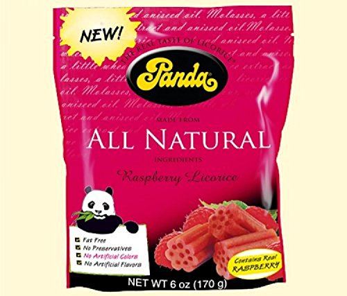 Panda Raspberry Licorice - All Natural 200g