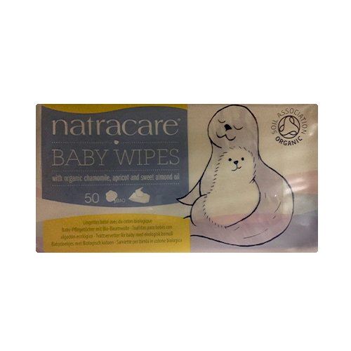 Natracare  Cotton Baby Wipes - Organic 50s