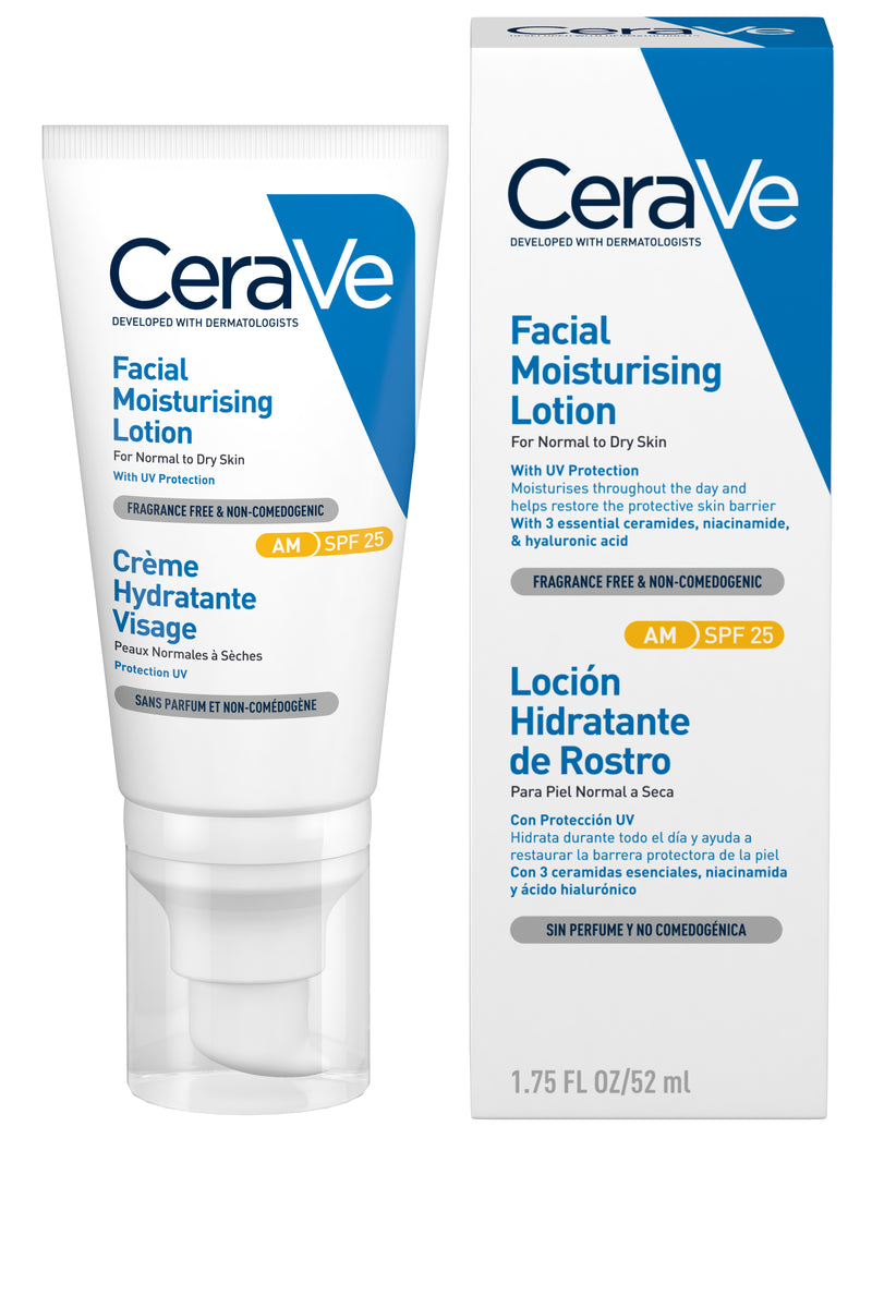 CeraVe Facial Moisturising Lotion with SPF 25 for Normal to Dry Skin 52ml