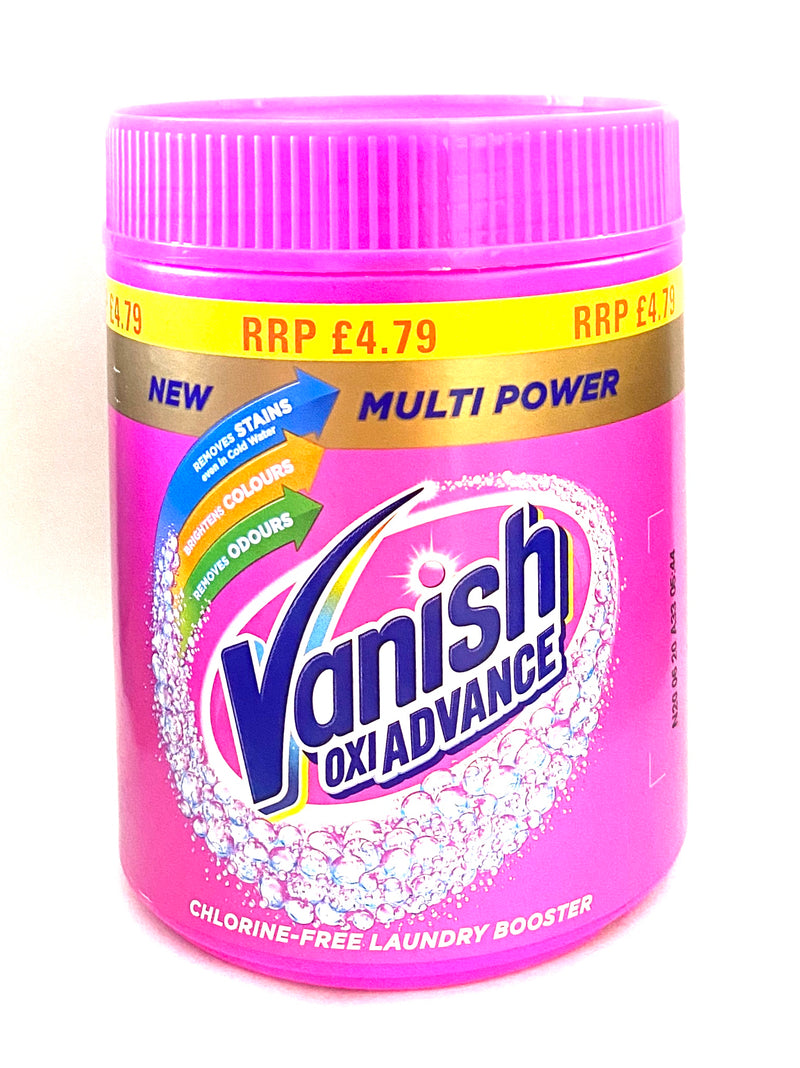 Vanish Oxi Advance Multi Power Chlorine-Free Laundry Booster Powder 470g