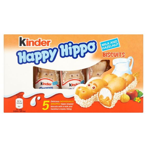 Kinder Happy Hippo Biscuits Milk And Hazelnut 103g