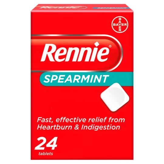 Rennie Spearmint Antacid 24 Tablets