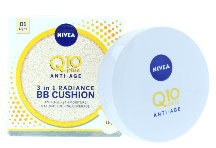 Nivea Q10 anti-age BB Cushion 3 in 1 skin care - 15gm