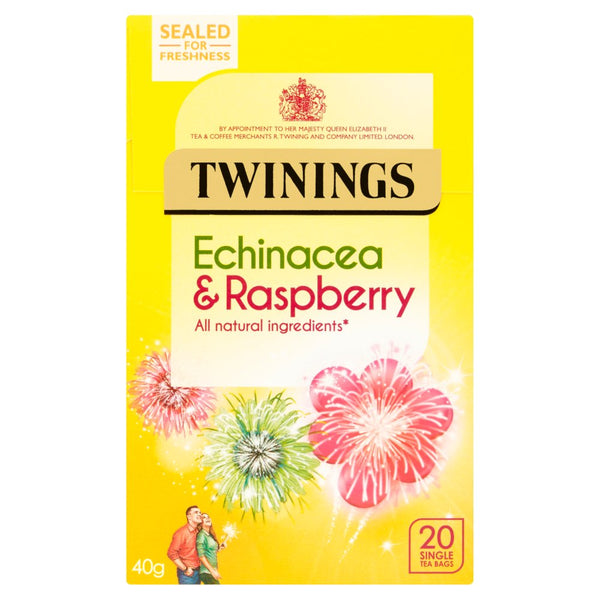 Twinings Echinacea & Raspberry, 20 single tea bag - 40g
