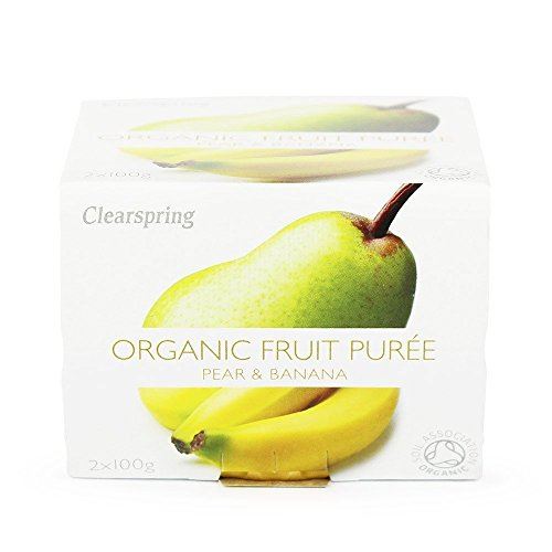 Clearspring Pear & Banana Fruit Puree 100g x 2