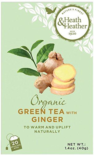 Heath & Heather  Organic Green Tea & Ginger 20 Bags
