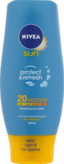 Nivea Sun Protect And Refresh Refreshing Sun Lotion Medium Spf 20  200ml