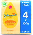 Johnson`S Baby Soap Honey With Baby Lotion 4 X100g