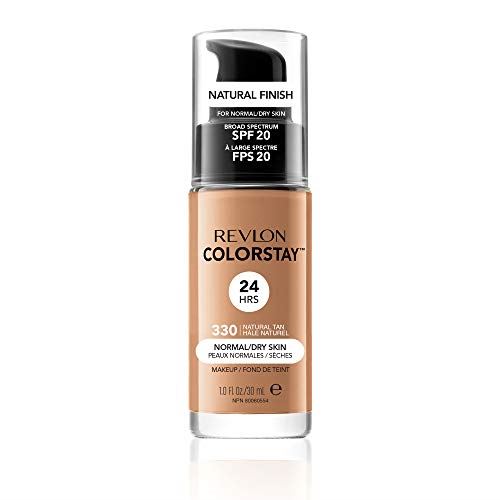 Revlon Colorstay SPF 20 Makeup Foundation for Normal/Dry Skin, Natural Tan, 1 Ounce