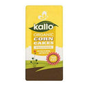 Kallo Wholegrain Lightly Salted Corn Cakes - Organic 130g
