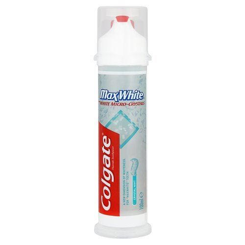 Colgate Max White Crystal Mint Toothpaste With Pump 100ml