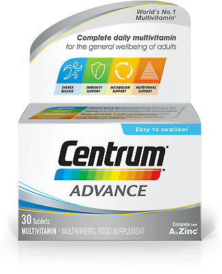 Centrum Advance MultiVitamin 30 Tablets