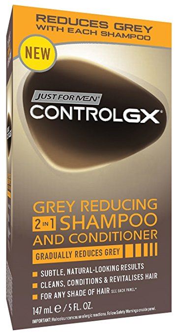 Just For Men Control Gx 2 In 1 Shampoo And Conditioner Grey Boxed