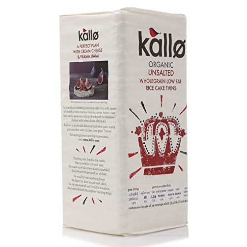 Kallo Unsalted Rice Cakes - Organic 130g