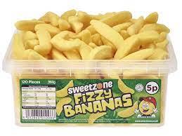 Sweetzone Fizzy Bananas Tub 960g