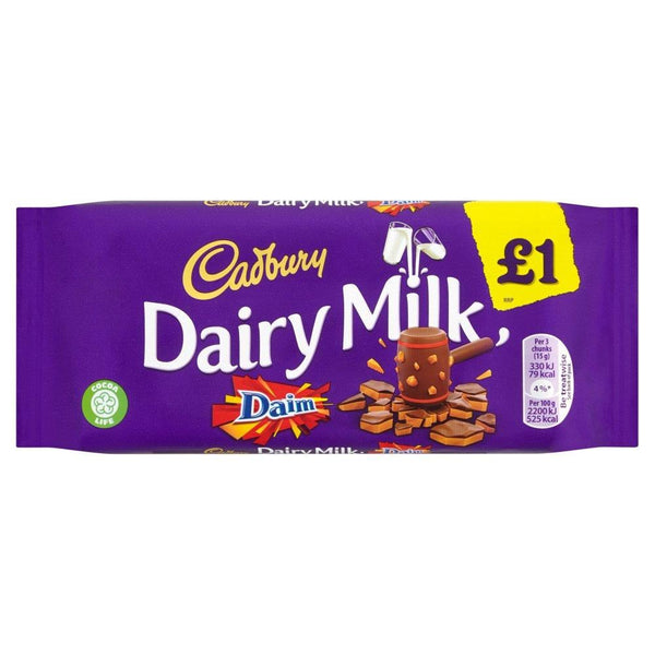 Cadbury Milk With Daim 120gm