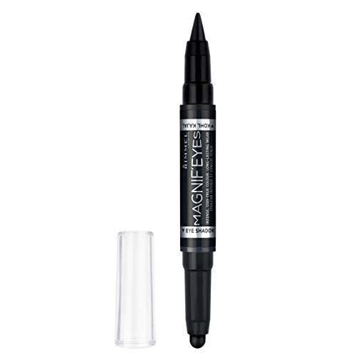 Rimmel London Magnif'Eyes Double Ended Shadow & Liner, 001 Back to Blacks, 1.6 g