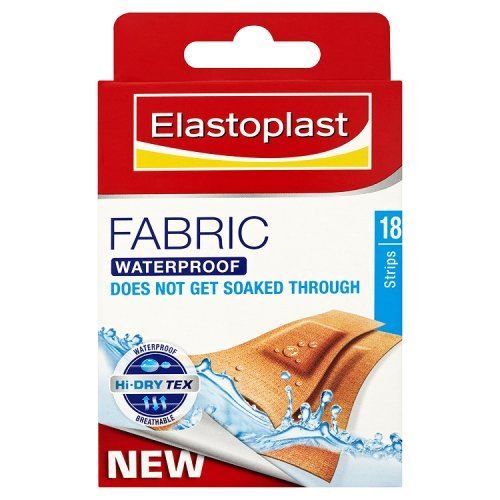 Elastoplast Waterproof Fabric Plaster Strips 18 Strips