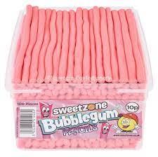 Sweetzone Bubblegum Pencils Tub 1200g