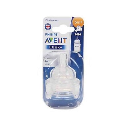 Philips Avent BPA Free Classic Fast Flow Nipple, 2-Pack