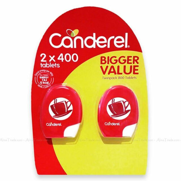 Canderel Sweetener Sugar Substitute Sucralose 0 Calorie Twin Pack 2 x 400 Tablet