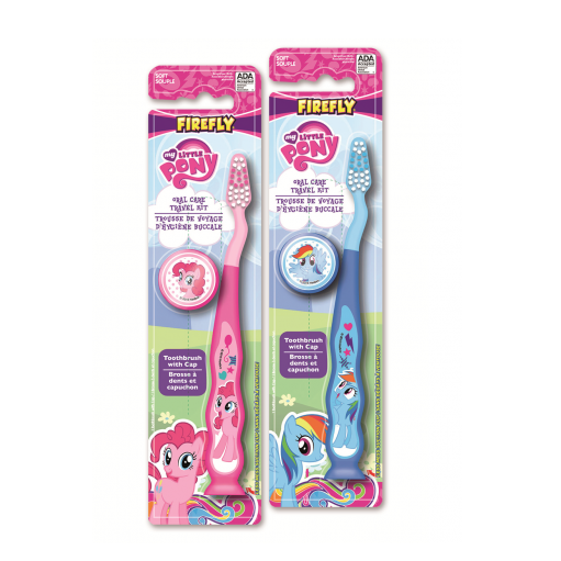 Firefly Children'S Oral Care Travel Kit Toothbrush With Cap Blue Or Pink - Single Pack