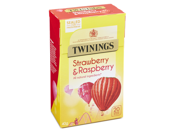 Twinings Fresh And Fruity Raspberry Strawberry And Loganberry Tea Bag - 40 g